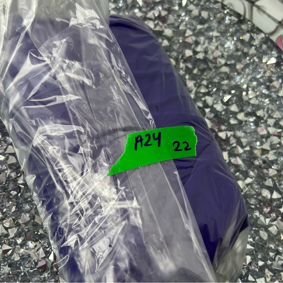 Suzy shier top brand new with tags royal Vibrant Purple Long Sleeve Blouse - Picture 8 of 8